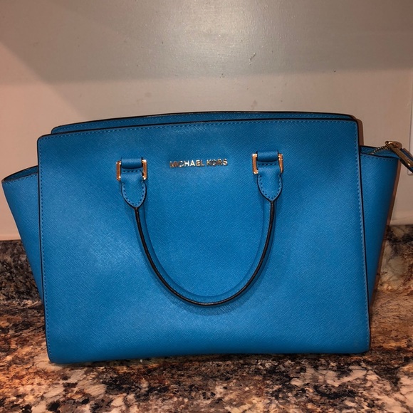 SOLD Heritage blue Michael kors medium Selma - Picture 3 of 7